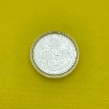 Срібна монета 1oz Польові Квіти - Варата 1 долар 2022 Австралія