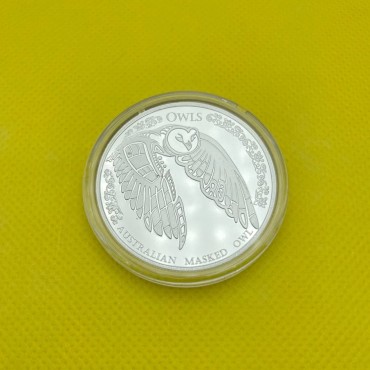 Серебряная монета 1oz Совы: Австралийские Маски 5 долларов 2022 Токелау