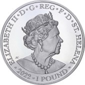 Срібна монета 1oz Богині: Гера та Павлін 1 фунт стерлінгів 2022 Остров Святої Єлени