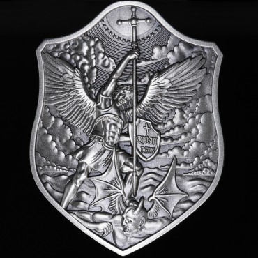 Срібний раунд 2oz Щит Архангел Михаїл Південна Корея