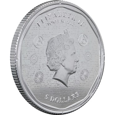 Срібна монета 1oz Хай Живе Людство "Vivat Humanitas" 5 доларів 2022 Токелау