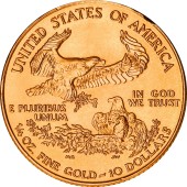 Золота монета 1/4oz Американський Орел 10 доларів 1997 США