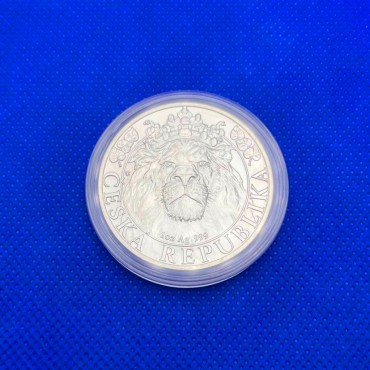 Серебряная монета 1oz Чешский Лев 2 доллара 2022 Ниуэ