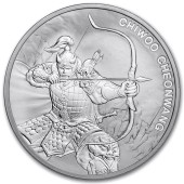 Серебряная монета 1oz Воин Chiwoo Cheonwang 1 clay 2022 Корея