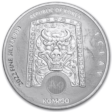 Срібна монета 1oz Воїн Chiwoo Cheonwang 1 clay 2022 Корея