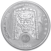 Срібна монета 1oz Zi:Sin Tigris 1 clay 2022 Корея