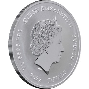 Серебряная монета 1oz Боги Олимпа "Афина" 1 доллар 2022 Тувалу