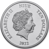 Серебряная монета 3oz Звездные Войны: Дарт Вейдер 10 долларов 2022 Ниуэ