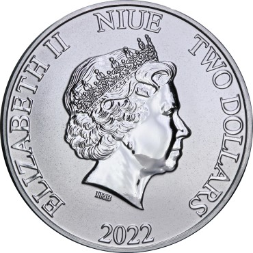 Срібна монета 1oz Пірати Карибського Моря: Тиха Мері 2 долара 2022 Ніуе
