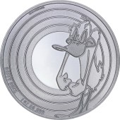 Серебряная монета 1oz Луни Тюнз: Даффи Дак 5 долларов 2022 Самоа