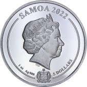 Срібна монета 1oz Луні Тюнз: Даффі Дак 5 доларів 2022 Самоа