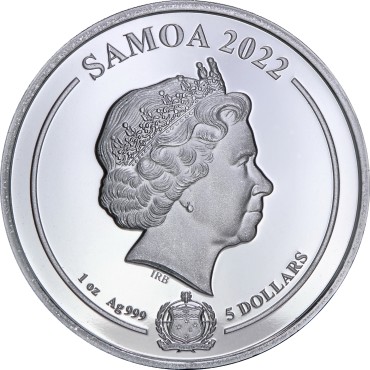 Срібна монета 1oz Луні Тюнз: Даффі Дак 5 доларів 2022 Самоа
