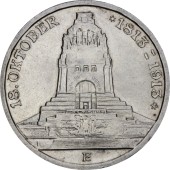 Срібна монета "100-річчя битви при Лейпцігу" 3 марки 1913 Саксонія