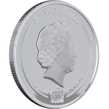 Серебряная монета 1oz Луни Тюнз: Даффи Дак 5 долларов 2022 Самоа