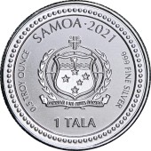Срібна монета 1/2oz Альфа та Омега 1 тала 2021 Самоа