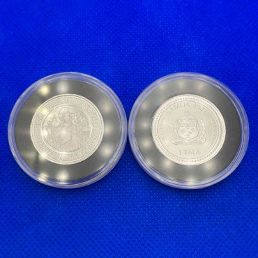 Серебряная монета 1/2oz Альфа и Омега 1 тала 2021 Самоа