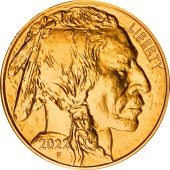 Золотая монета 1oz Американский Бизон (Баффало) 50 долларов 2022 США