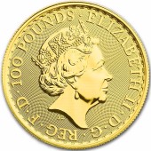 Золотая монета 1oz Британия 100 английских фунтов 2023 Великобритания