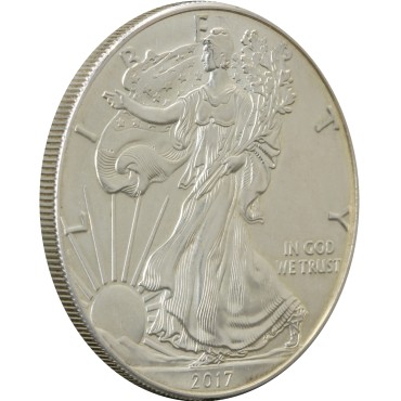 Срібна монета 1oz Американський Орел 1 долар 2017 США