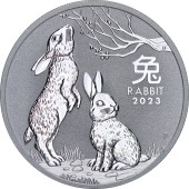 Серебряная монета 1oz Год Кролика 1 доллар 2023 Австралия
