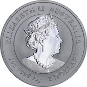Срібна монета 1oz Рік Кролика 1 долар 2023 Австралія