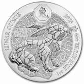 Срібна монета 1oz Рік Кролика 50 франків 2023 Руанда