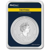 Срібна монета 1oz Рік Кролика 1 долар 2023 Австралія (MD Premier + PCGS FirstStrike®)