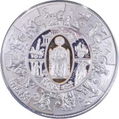 Серебряная монета 1кг Апостол Петр 40 долларов 2009 Либерия