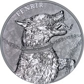 Срібний раунд 1oz Фенрір 5 марок 2022 Польща