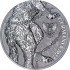 Серебряный раунд 1oz Фенрир 5 марок 2022 Польша