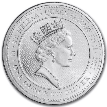 Серебряная монета 1oz Истина Побеждает Все 1 фунт стерлингов 2022 Остров Святой Елены