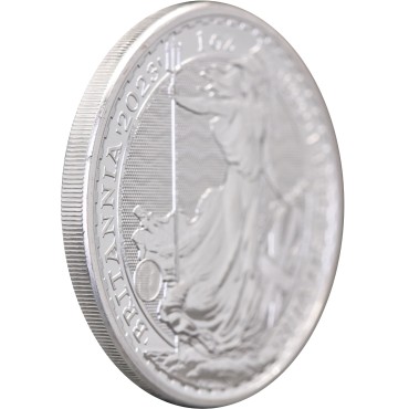 Срібна монета 1oz Британія 2 англійських фунта 2023 Великобританія (Королева Єлизавета II)