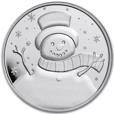 Срібний раунд 1oz Сніговик 2022 США