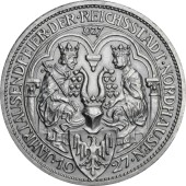 Серебряная монета "1000-летие Нордхаузена" 3 марки 1927 Веймарская Республика Германия