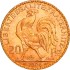 Золота монета 20 франків 1904 Франція