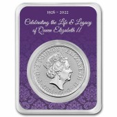 Серебряная монета 1oz Британия 2 английских фунта 2022 Великобритания (Memorial TEP)