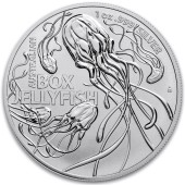 Срібна монета 2oz Австралійська Коробочна Медуза 1 долар 2023 Австралія