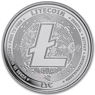 Срібний раунд 1oz Лайткоин "BitPay" США