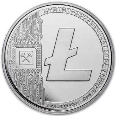 Срібний раунд 1oz Лайткоин "BitPay" США