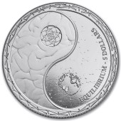 Серебряная монета 1oz Равновесие (Эквилибриум) 5 долларов 2022 Токелау