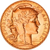 Золотая монета 20 франков 1911 Франция
