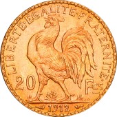 Золотая монета 20 франков 1912 Франция