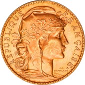 Золота монета 20 франків 1912 Франція
