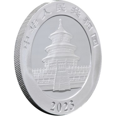 Серебряная монета 30g Китайская Панда 10 юань 2023 Китай