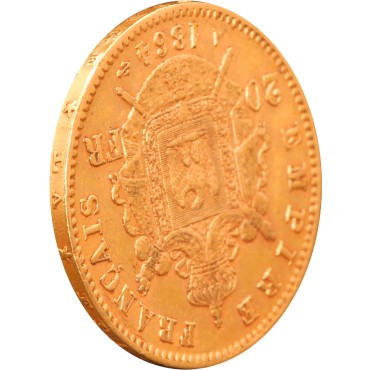 Золота монета Наполеон III 20 франків 1864 Франція