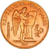 Золотая монета 20 франков 1898 Франция