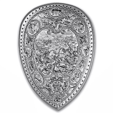 Серебряный раунд 2oz Щит Генрих II Южная Корея