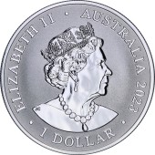 Серебряная монета 1oz AC/DC 1 доллар 2023 Австралия