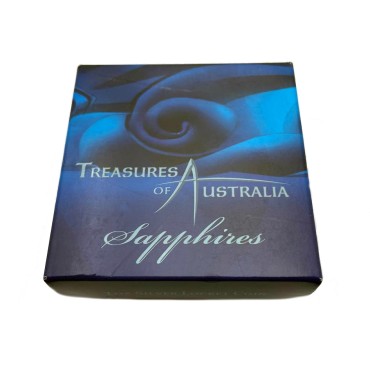 Серебряная монета 1oz Сокровища Австралии Сапфир 1 доллар 2007 Австралия
