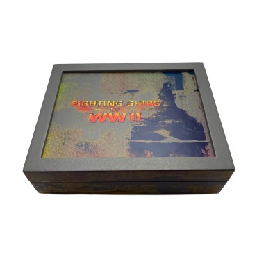 Набір срібних монет 1oz (5 шт.) Бойові Кораблі Другої Світової Війни 1 долар 2007 Тувалу (кольорові)